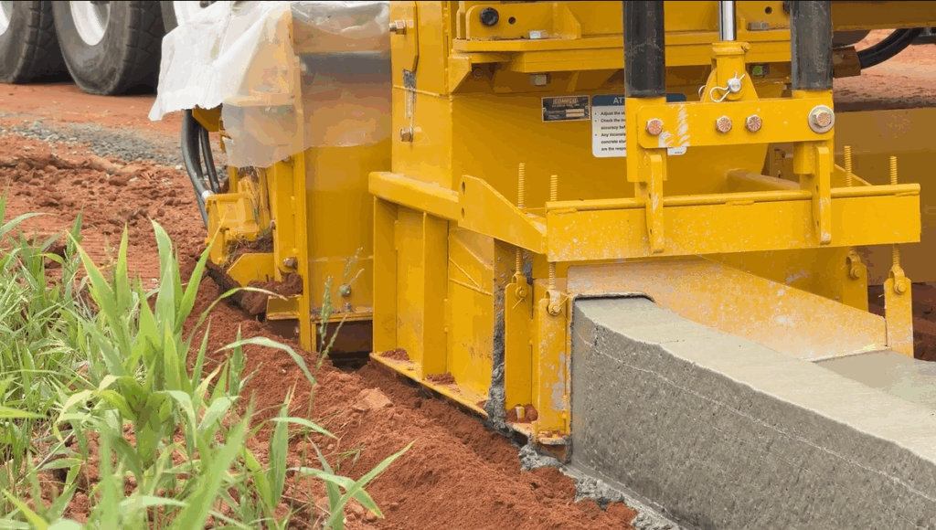 Curbside Machine Curb Machine with Leica Machine Control - Terrawise